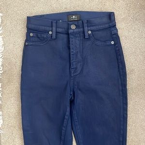 7fam coated denim size 25